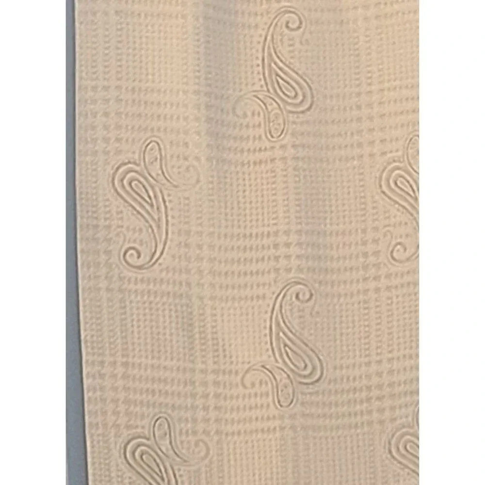 Christian Dior Jacquard Pure Silk Paisley Motif Fringe Womens VTG Scarf 70's 80s